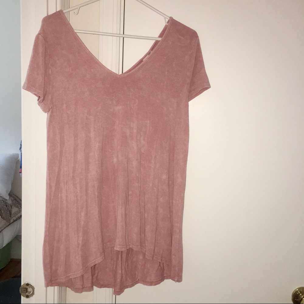 Blu and Pepper pink dyed tunic top small new!